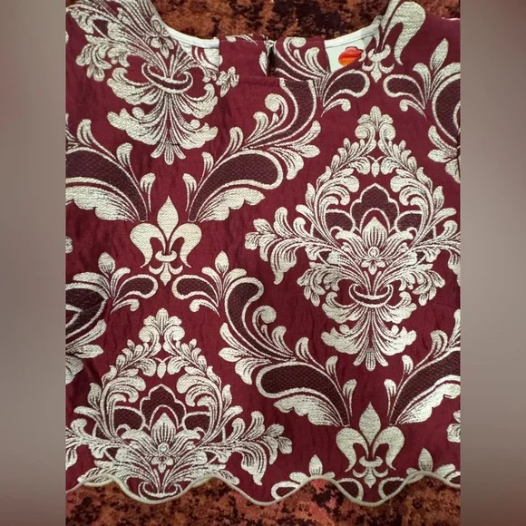 Farm Rio Bicolor Jacquard Waves Long Sleeve Top - Picture 8 of 9